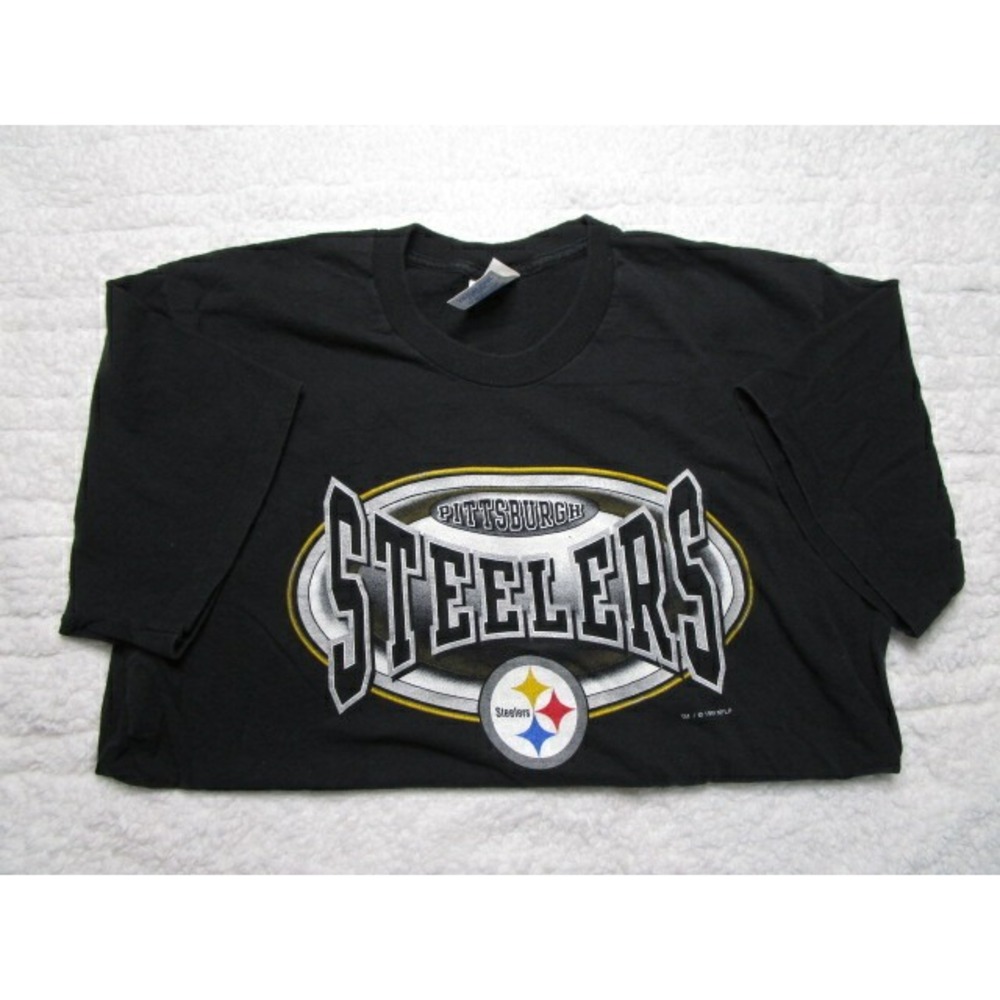 Pro Player Pittsburgh Steelers Men's Size Large Big Logo T-Shirt 1997
